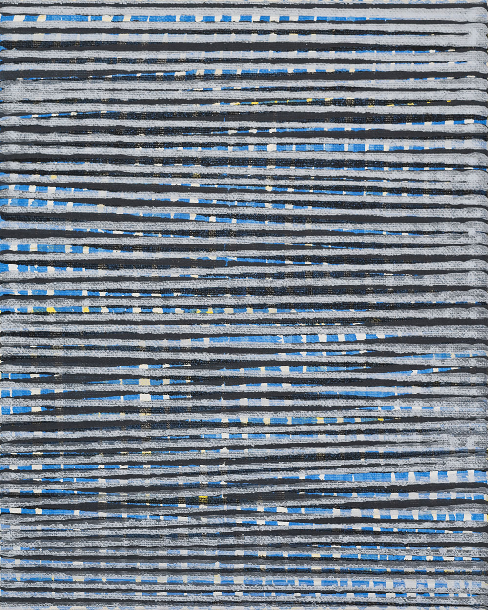 Nikola Dimitrov, Winterreise, 2023, Pigmente, Bindemittel auf Leinwand, 25  20 cm